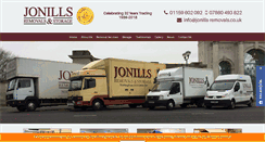 Desktop Screenshot of jonills-removals.co.uk